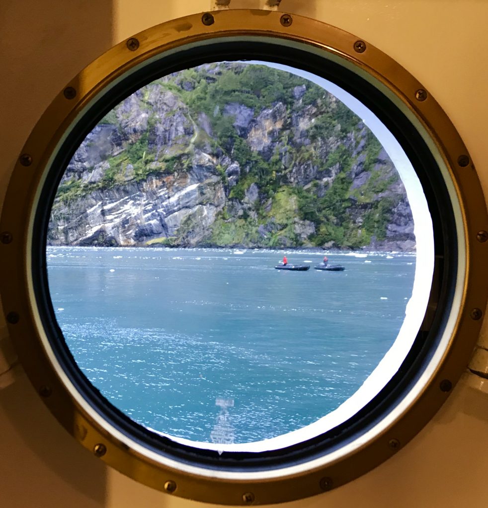 View from a cubby hole during the Chilean Fjords voyage.